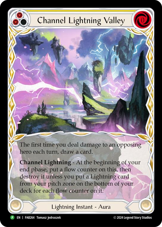Channel Lightning Valley [FAB264] (Promo)  Cold Foil | Good Games Adelaide SA