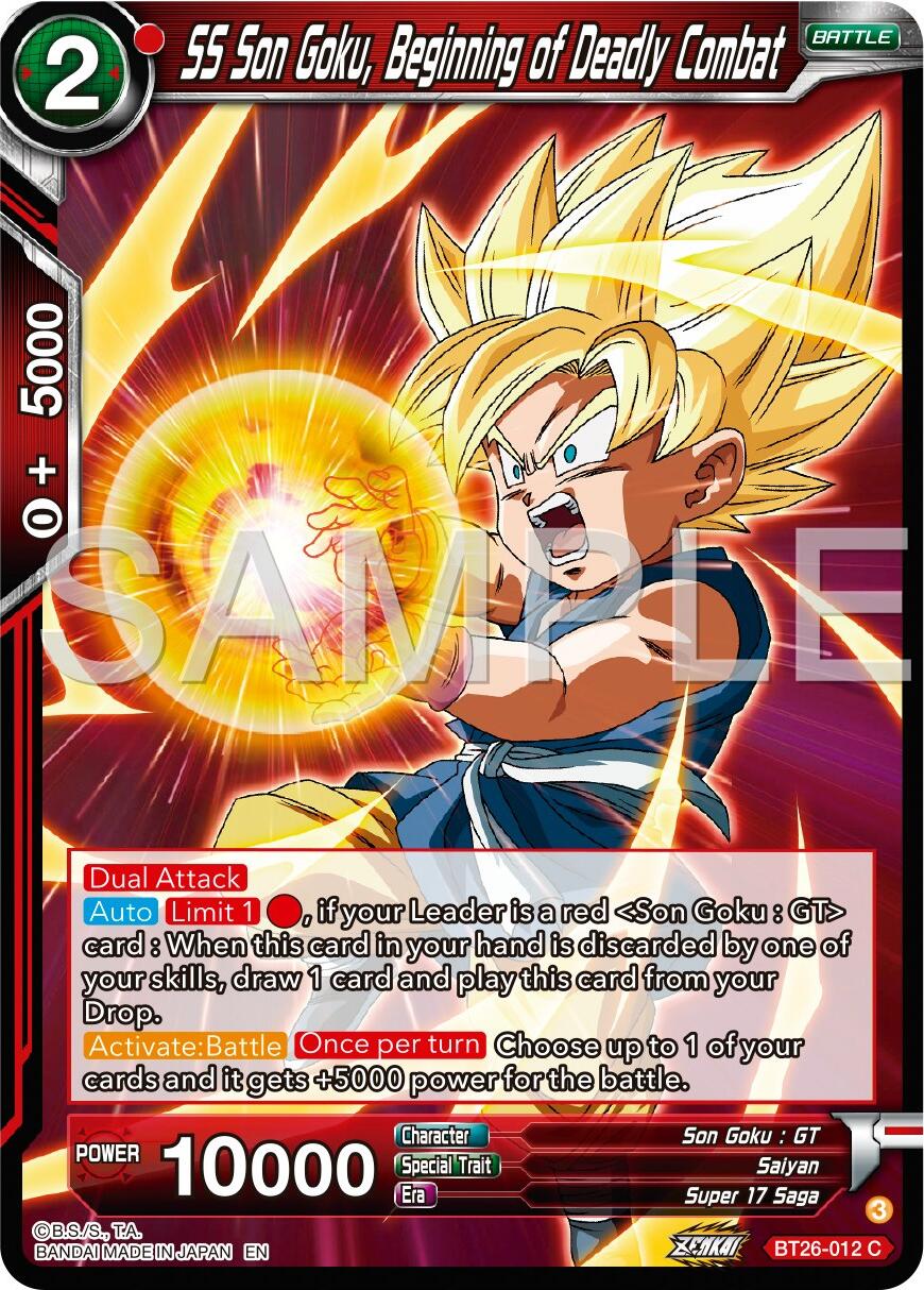 SS Son Goku, Begining of Deadly Combat (BT26-012) [Ultimate Advent] | Good Games Adelaide SA