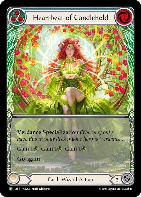 Heartbeat of Candlehold (Extended Art) [FAB269] (Promo)  Rainbow Foil | Good Games Adelaide SA