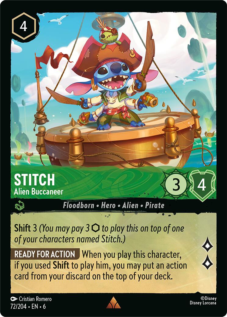 Stitch - Alien Buccaneer (72/204) [Azurite Sea] | Good Games Adelaide SA