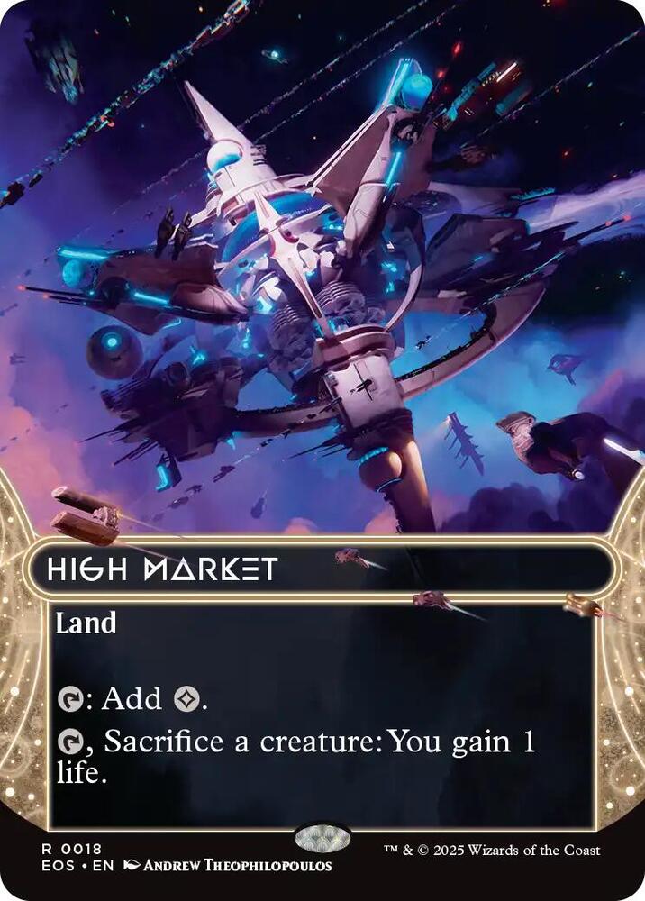 High Market  18/0 (Edge of Eternities: Stellar Sights)  - Borderless Foil | Good Games Adelaide SA