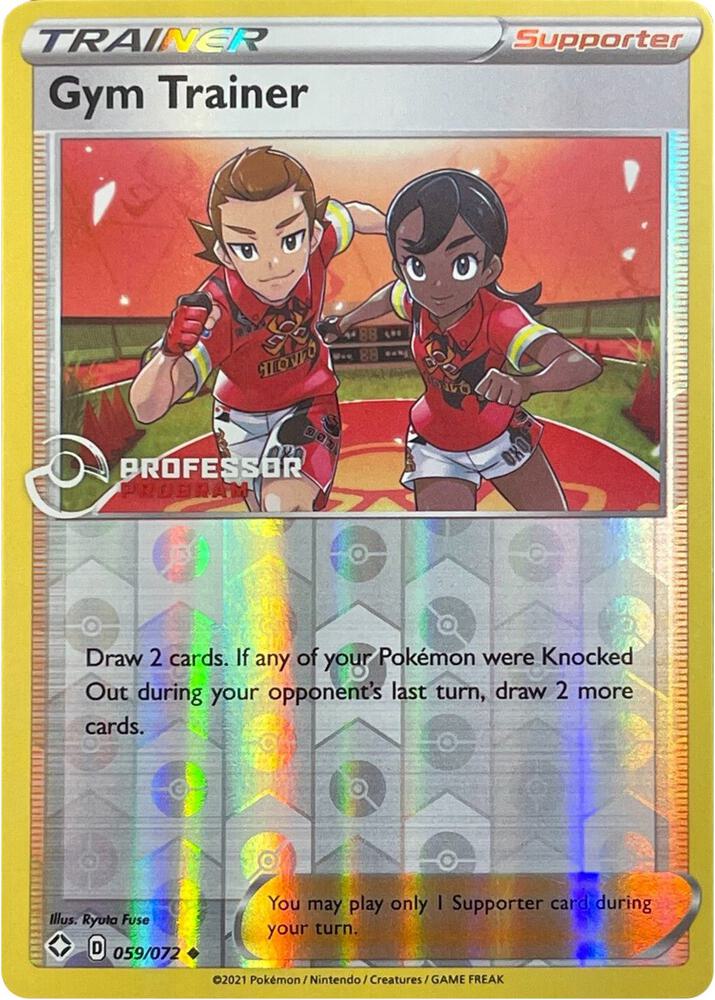 Gym Trainer 2022 059/072 (Professor Program Promos)  - Reverse Holofoil | Good Games Adelaide SA