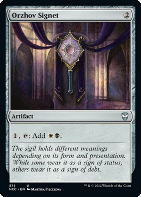 Orzhov Signet 375 (Commander: Streets of New Capenna)  | Good Games Adelaide SA