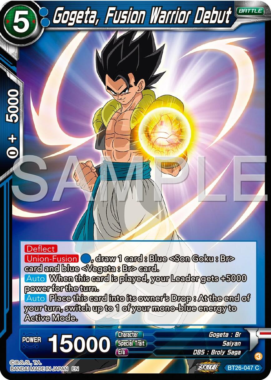 Gogeta, Fusion Warrior Debut (BT26-047) [Ultimate Advent] | Good Games Adelaide SA
