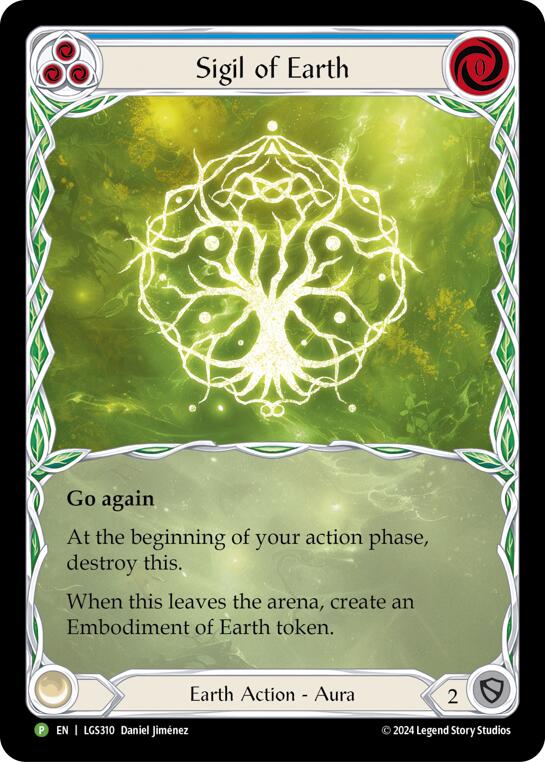 Runechant (Earth) (Extended Art) [LGS310] (Promo)  Rainbow Foil | Good Games Adelaide SA