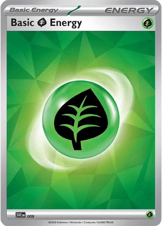 Basic Grass Energy (009)(Holo) [Scarlet & Violet: Stellar Crown] | Good Games Adelaide SA