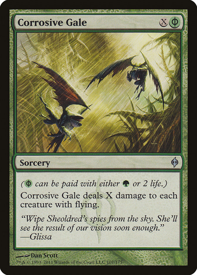 Corrosive Gale 107 (New Phyrexia)  - Foil | Good Games Adelaide SA