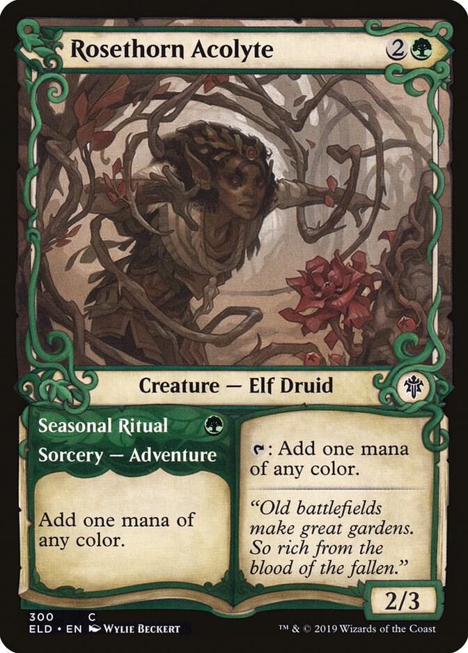 Rosethorn Acolyte // Seasonal Ritual 300 (Throne of Eldraine)  | Good Games Adelaide SA