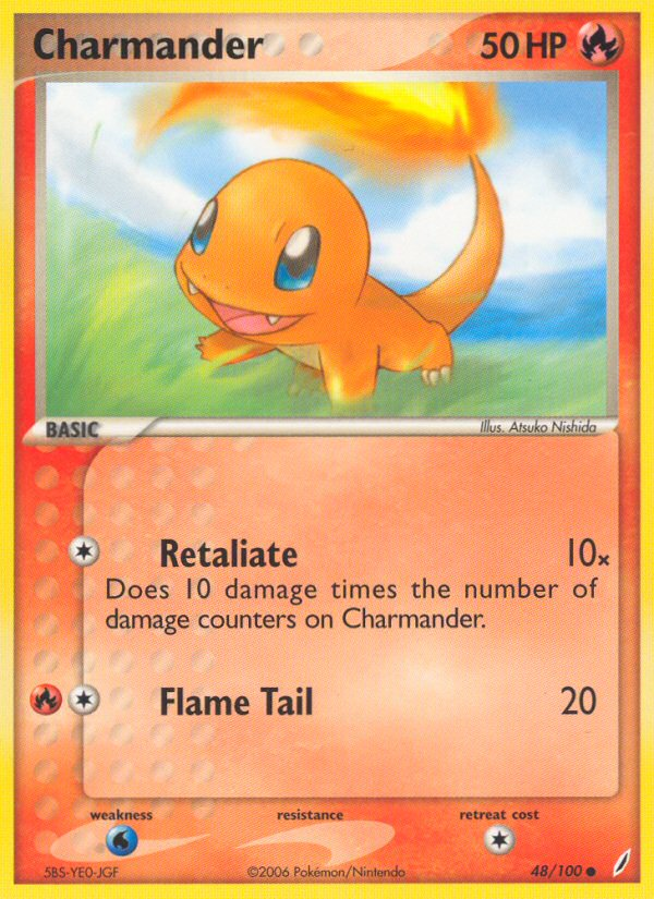 Charmander (48/100) [EX: Crystal Guardians] | Good Games Adelaide SA
