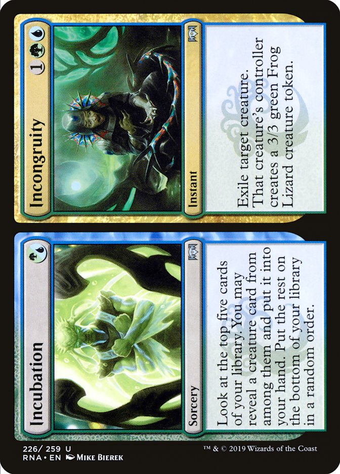 Incubation // Incongruity [Ravnica Allegiance] | Good Games Adelaide SA