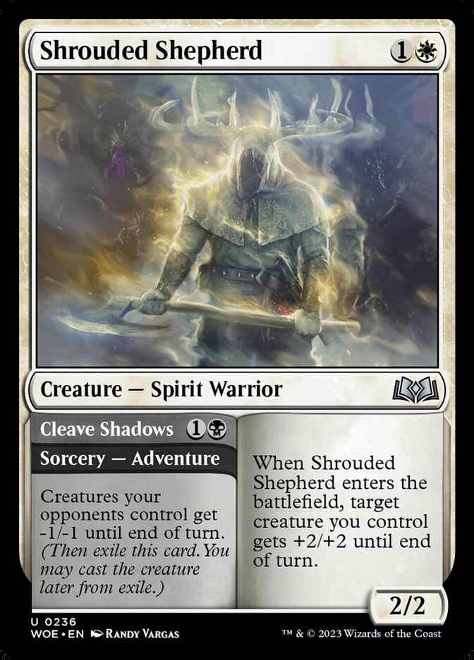 Shrouded Shepherd // Cleave Shadows 236 (Wilds of Eldraine)  | Good Games Adelaide SA