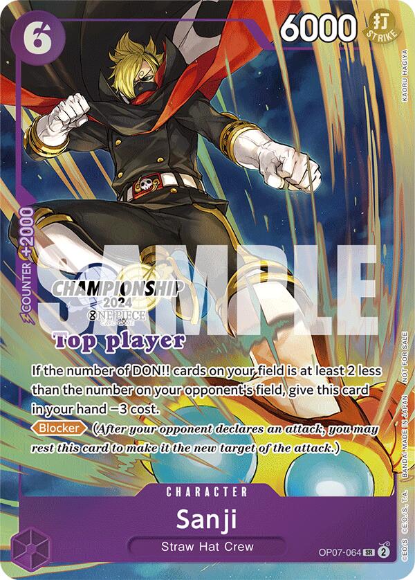 Sanji (Championship 2024 Top Player Pack) [One Piece Promotion Cards] | Good Games Adelaide SA