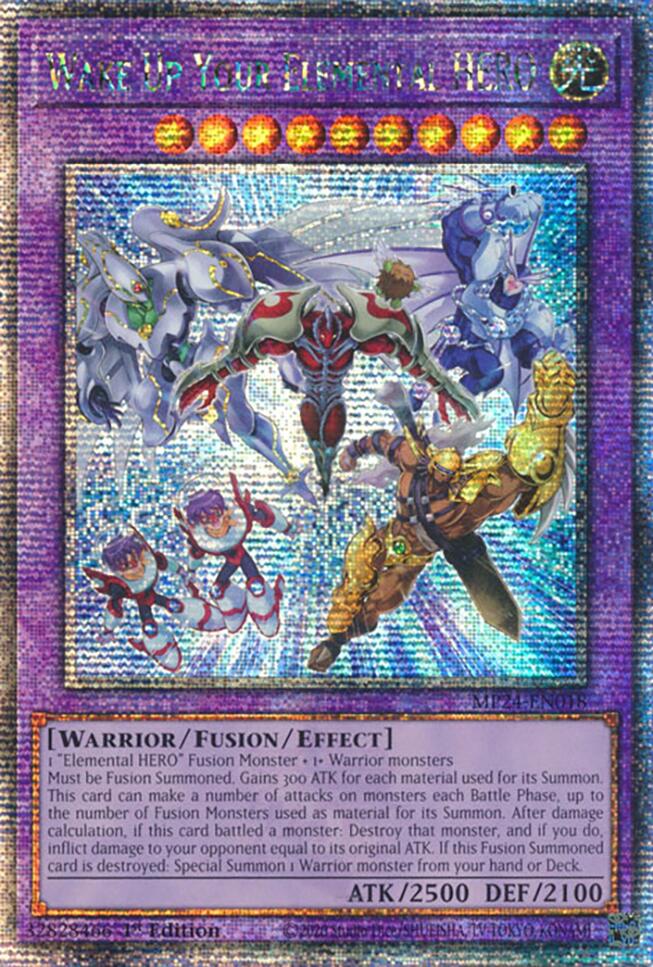 Wake Up Your Elemental HERO [MP24-EN018] Quarter Century Secret Rare | Good Games Adelaide SA