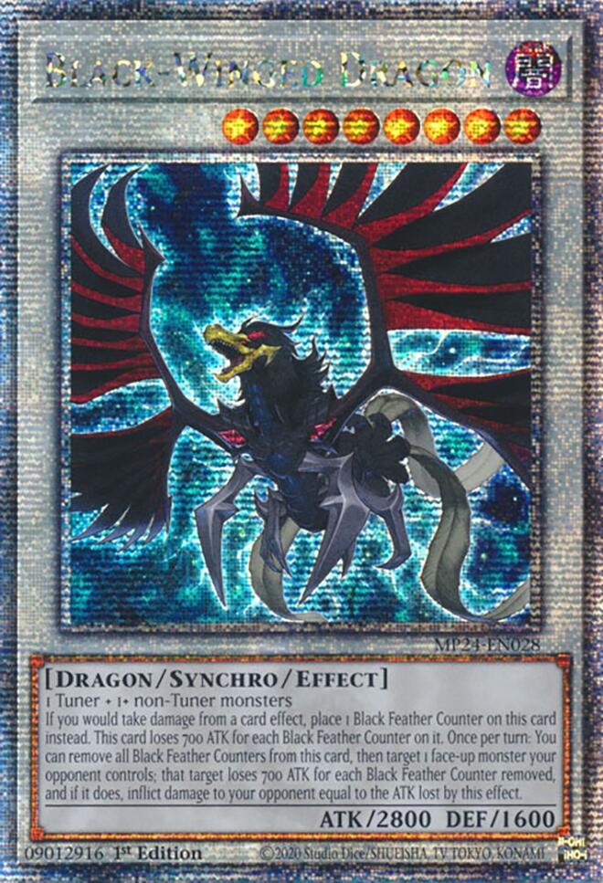 Black-Winged Dragon [MP24-EN028] Quarter Century Secret Rare | Good Games Adelaide SA