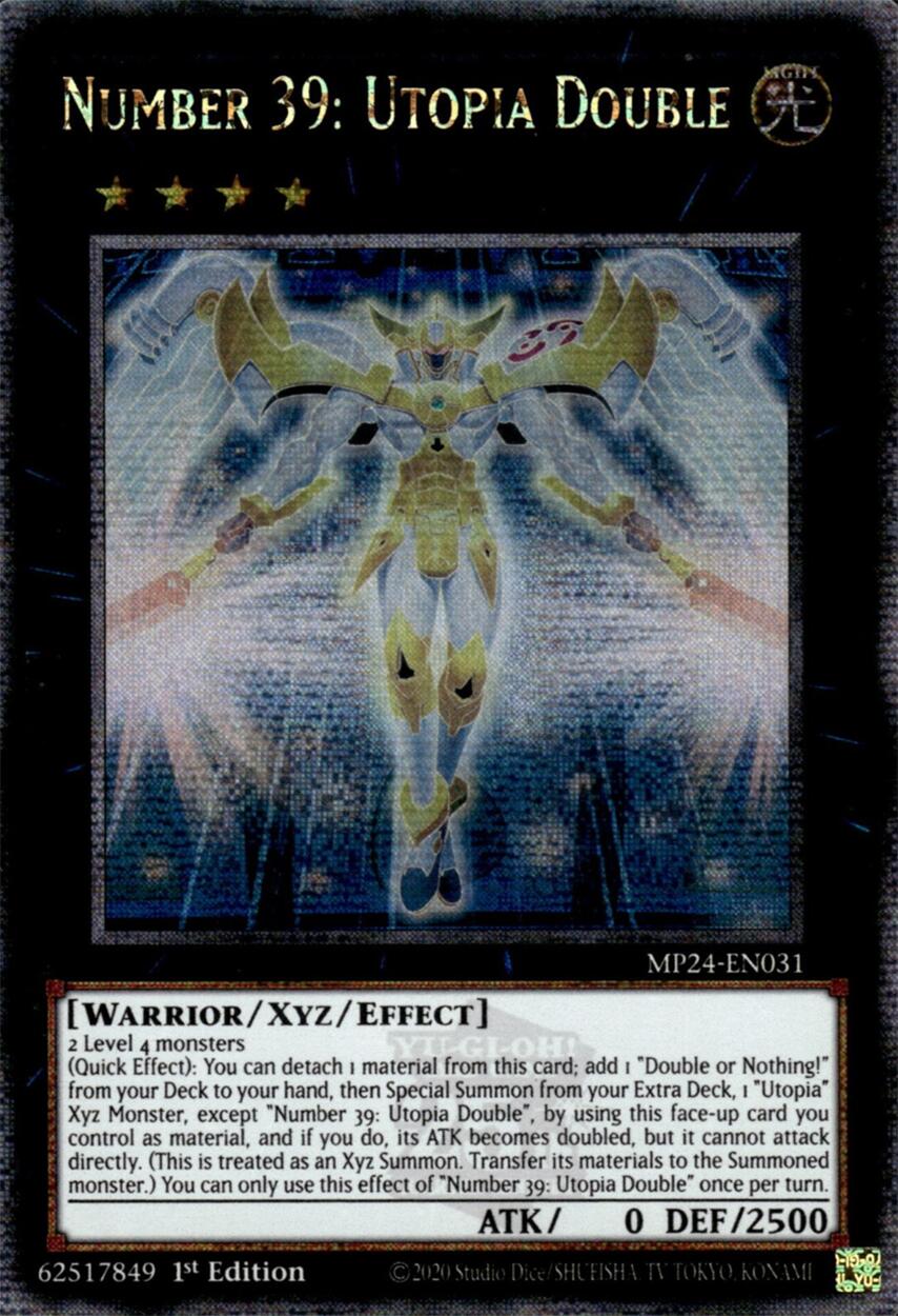 Number 39: Utopia Double [MP24-EN031] Quarter Century Secret Rare | Good Games Adelaide SA