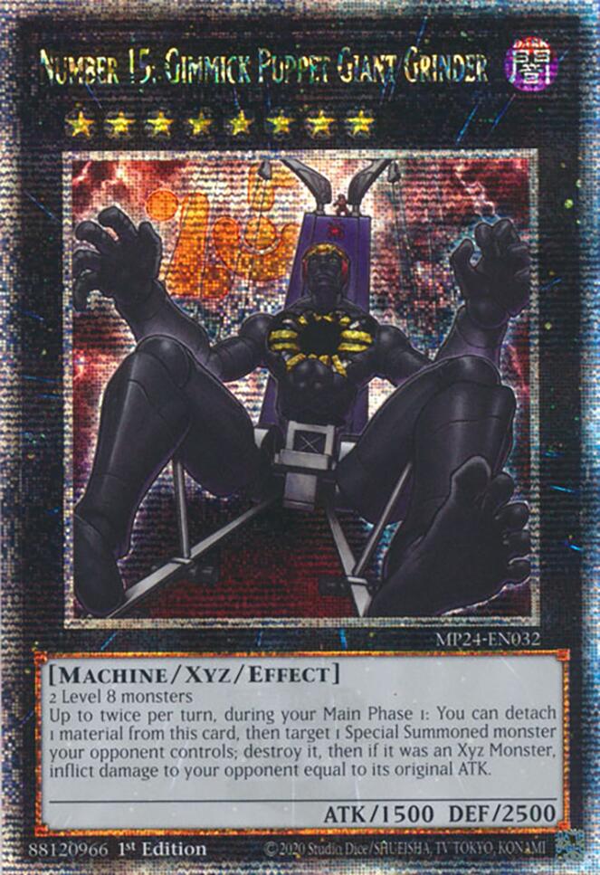Number 15: Gimmick Puppet Giant Grinder [MP24-EN032] Quarter Century Secret Rare | Good Games Adelaide SA