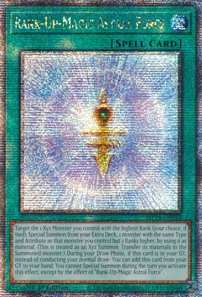 Rank-Up-Magic Astral Force [MP24-EN035] Quarter Century Secret Rare | Good Games Adelaide SA