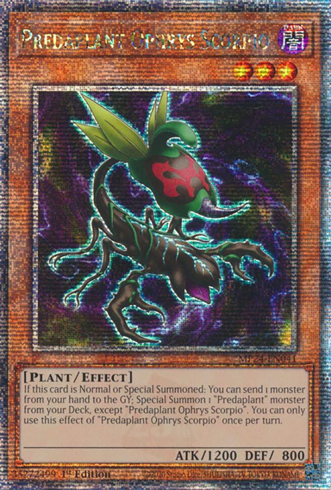 Predaplant Ophrys Scorpio [MP24-EN041] Quarter Century Secret Rare | Good Games Adelaide SA