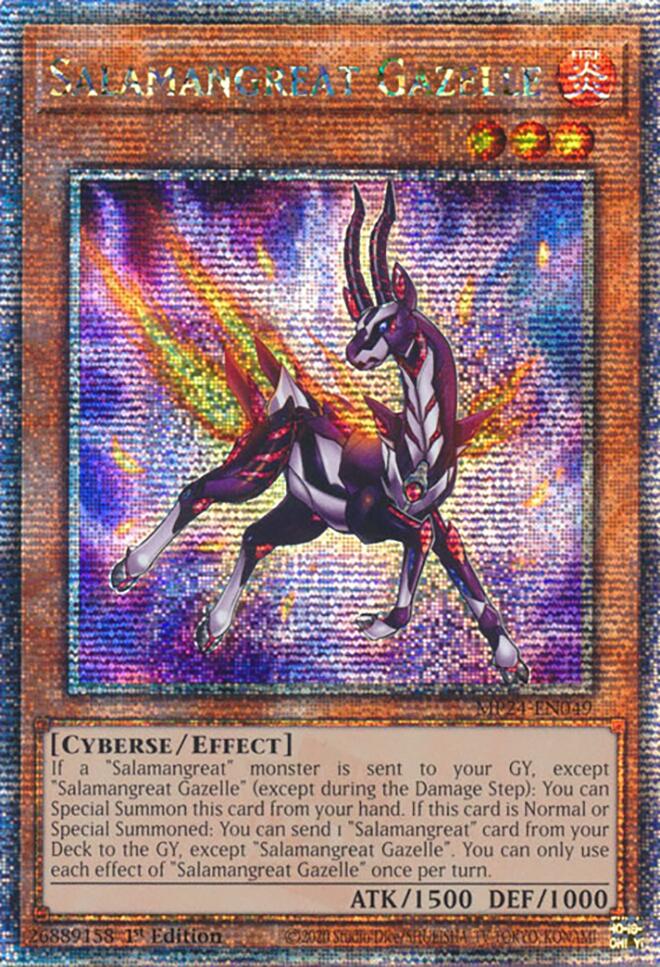 Salamangreat Gazelle [MP24-EN049] Quarter Century Secret Rare | Good Games Adelaide SA