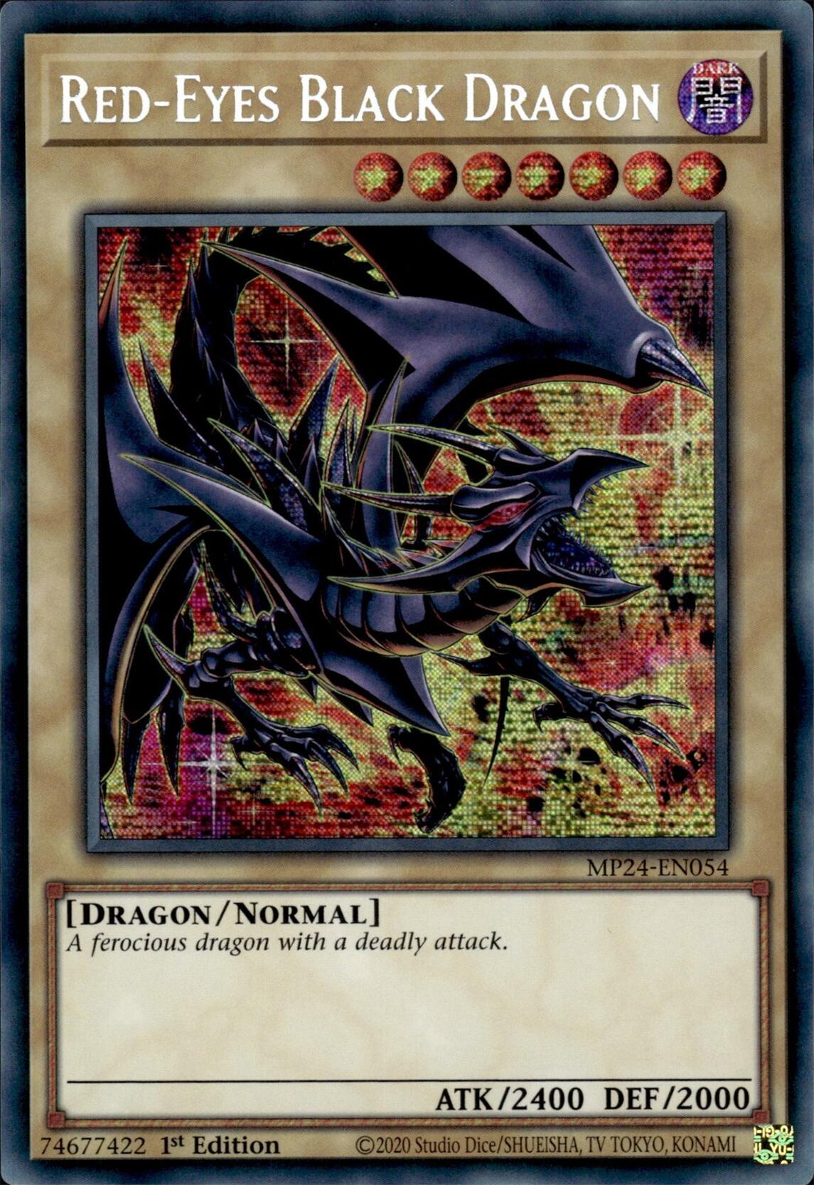 Red-Eyes Black Dragon (Alternate Art) [MP24-EN054] Prismatic Secret Rare | Good Games Adelaide SA