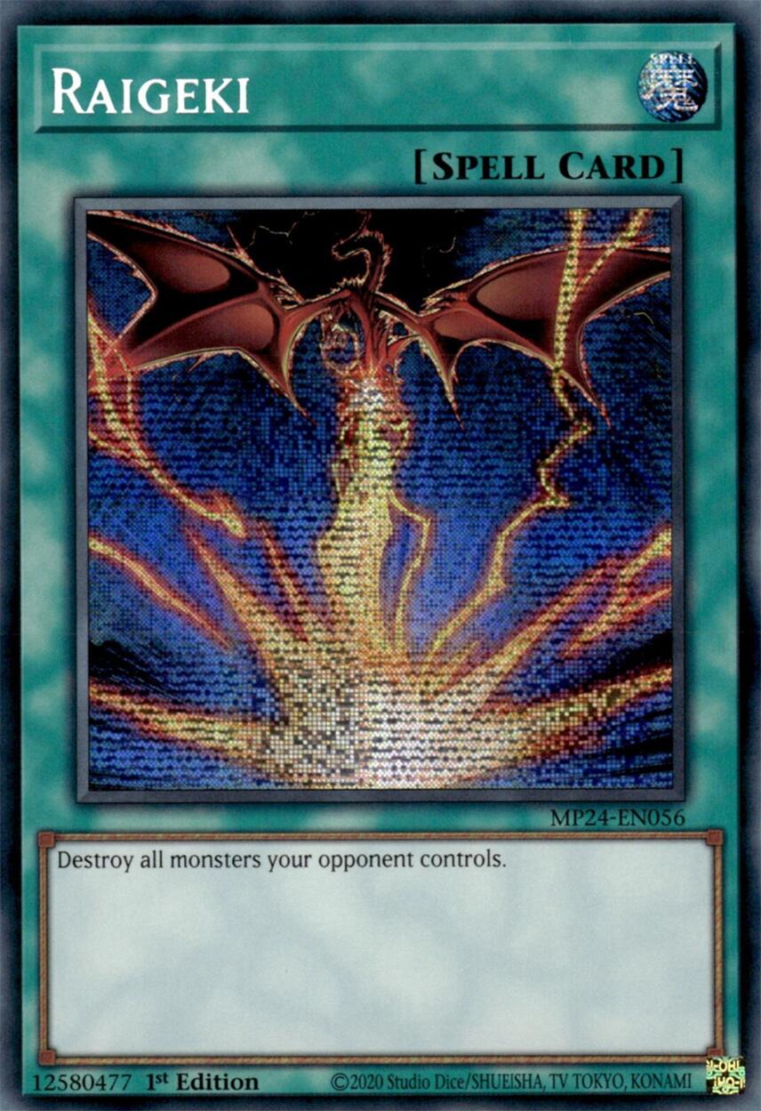 Raigeki (Alternate Art) [MP24-EN056] Prismatic Secret Rare | Good Games Adelaide SA