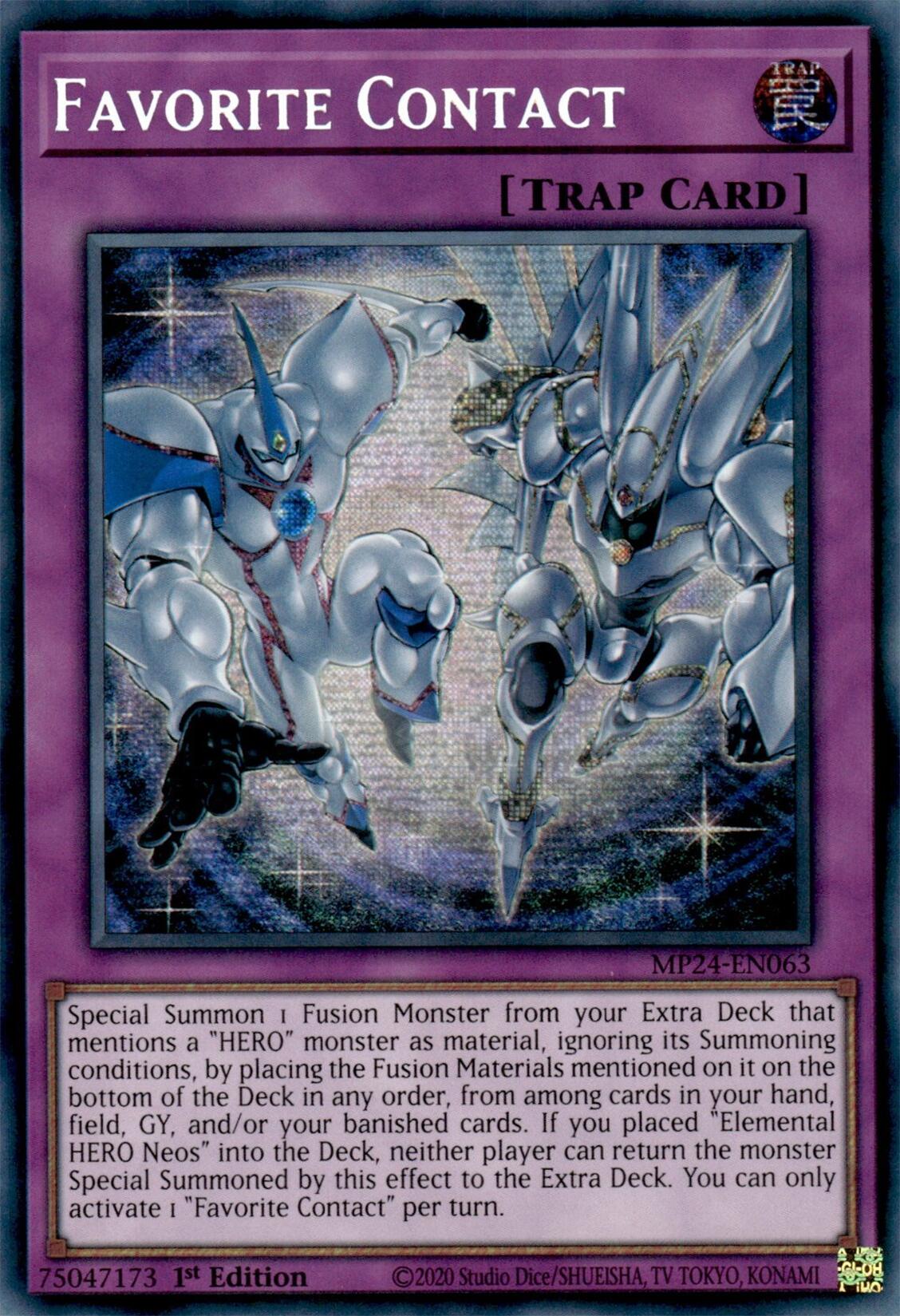Favorite Contact [MP24-EN063] Prismatic Secret Rare | Good Games Adelaide SA