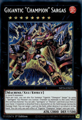 Gigantic "Champion" Sargas [MP24-EN071] Prismatic Secret Rare | Good Games Adelaide SA