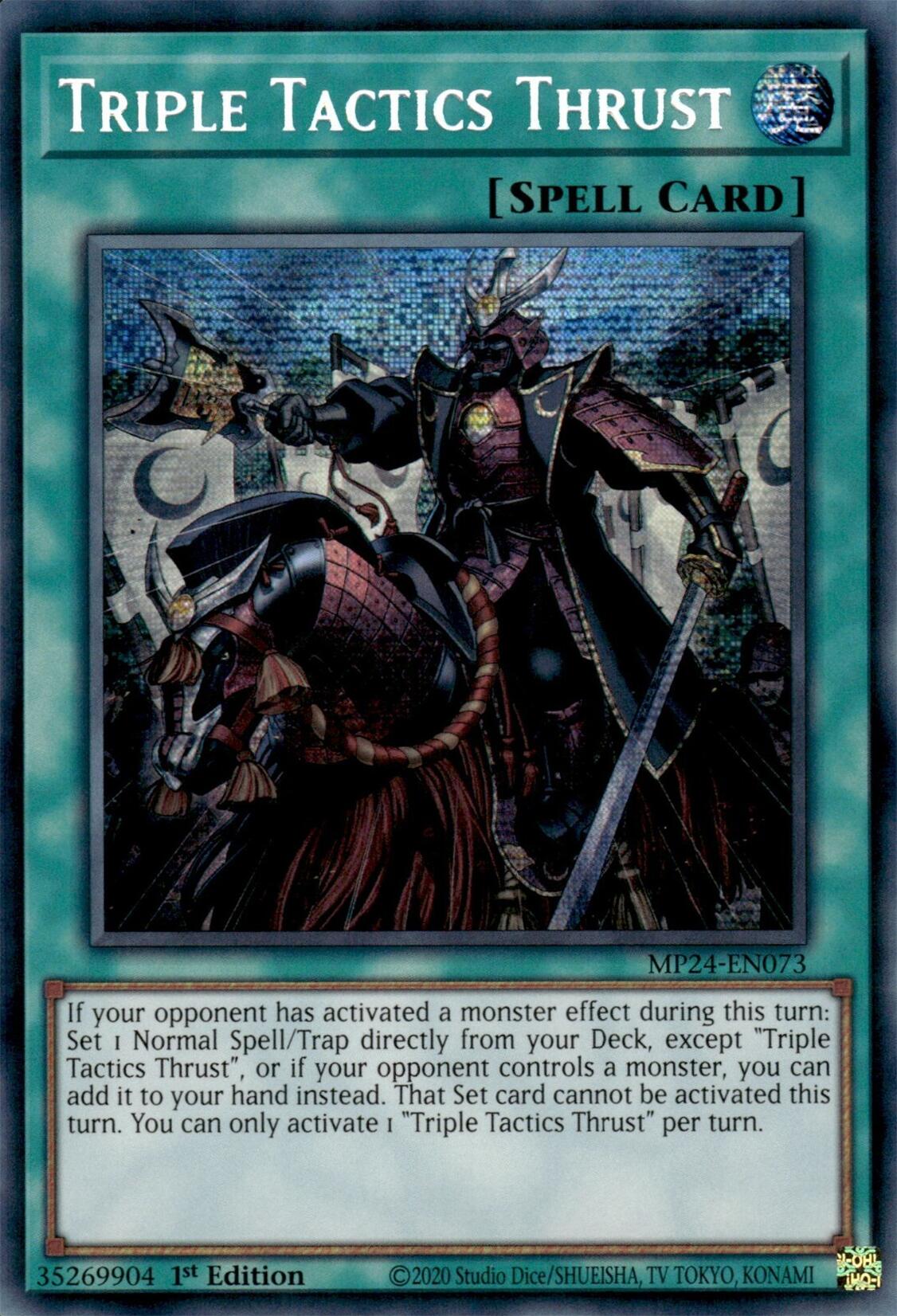 Triple Tactics Thrust [MP24-EN073] Prismatic Secret Rare | Good Games Adelaide SA