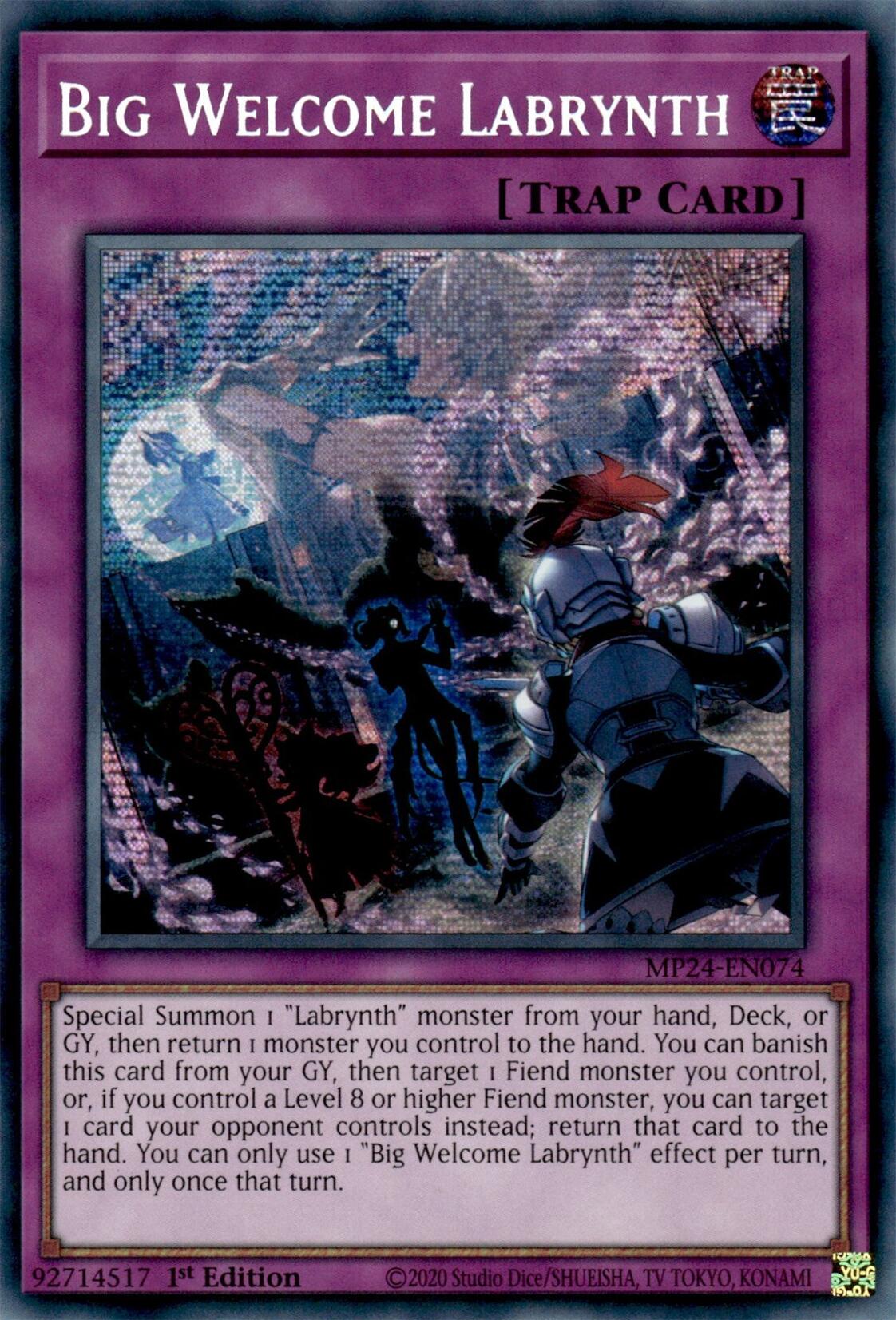 Big Welcome Labrynth [MP24-EN074] Prismatic Secret Rare | Good Games Adelaide SA