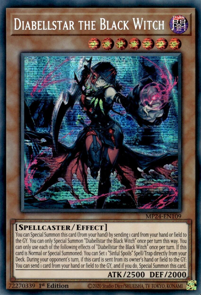 Diabellstar the Black Witch [MP24-EN109] Prismatic Secret Rare | Good Games Adelaide SA