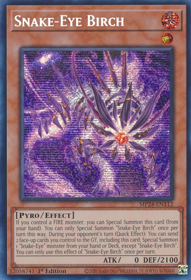 Snake-Eye Birch [MP24-EN112] Prismatic Secret Rare | Good Games Adelaide SA