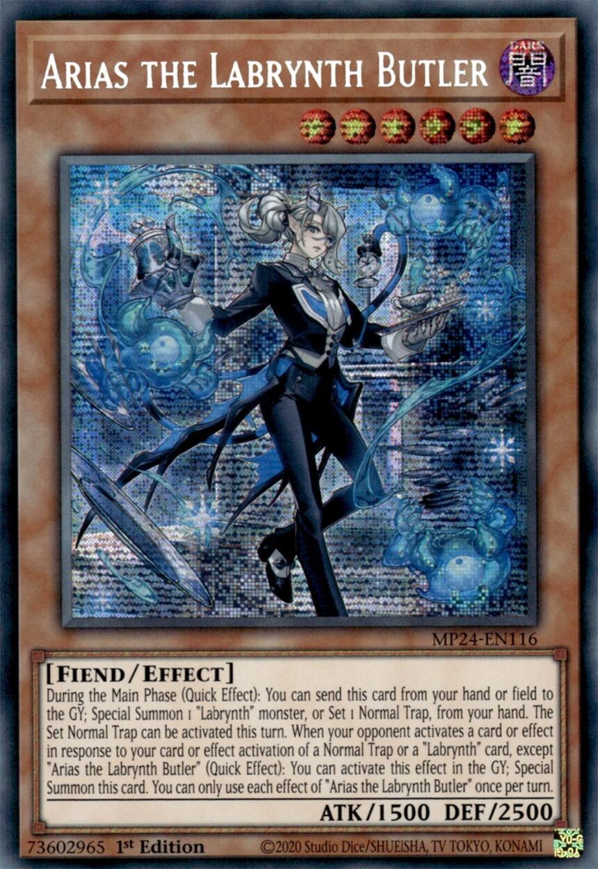 Arias the Labrynth Butler [MP24-EN116] Prismatic Secret Rare | Good Games Adelaide SA