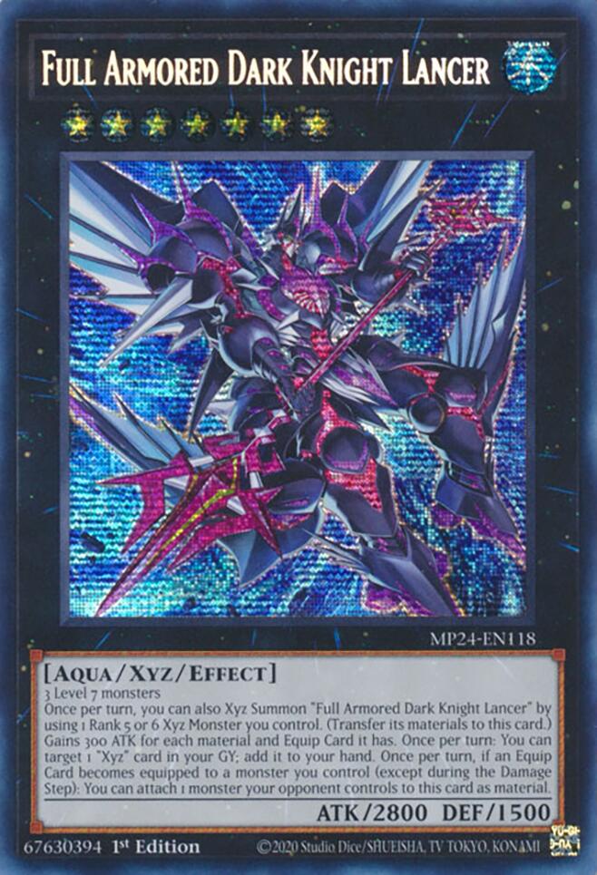 Full Armored Dark Knight Lancer [MP24-EN118] Prismatic Secret Rare | Good Games Adelaide SA