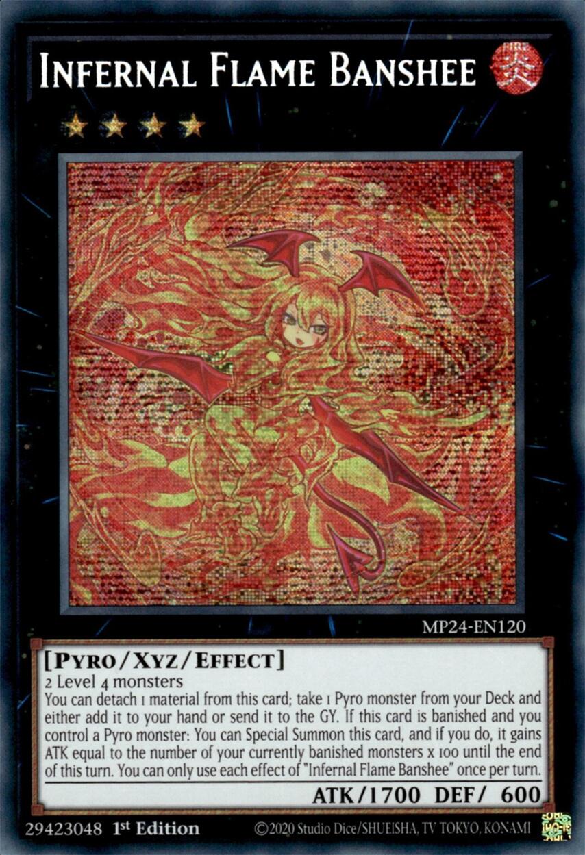 Infernal Flame Banshee [MP24-EN120] Prismatic Secret Rare | Good Games Adelaide SA