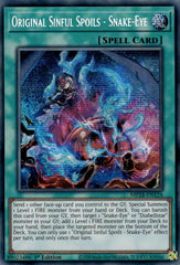Original Sinful Spoils - Snake-Eye [MP24-EN124] Prismatic Secret Rare | Good Games Adelaide SA
