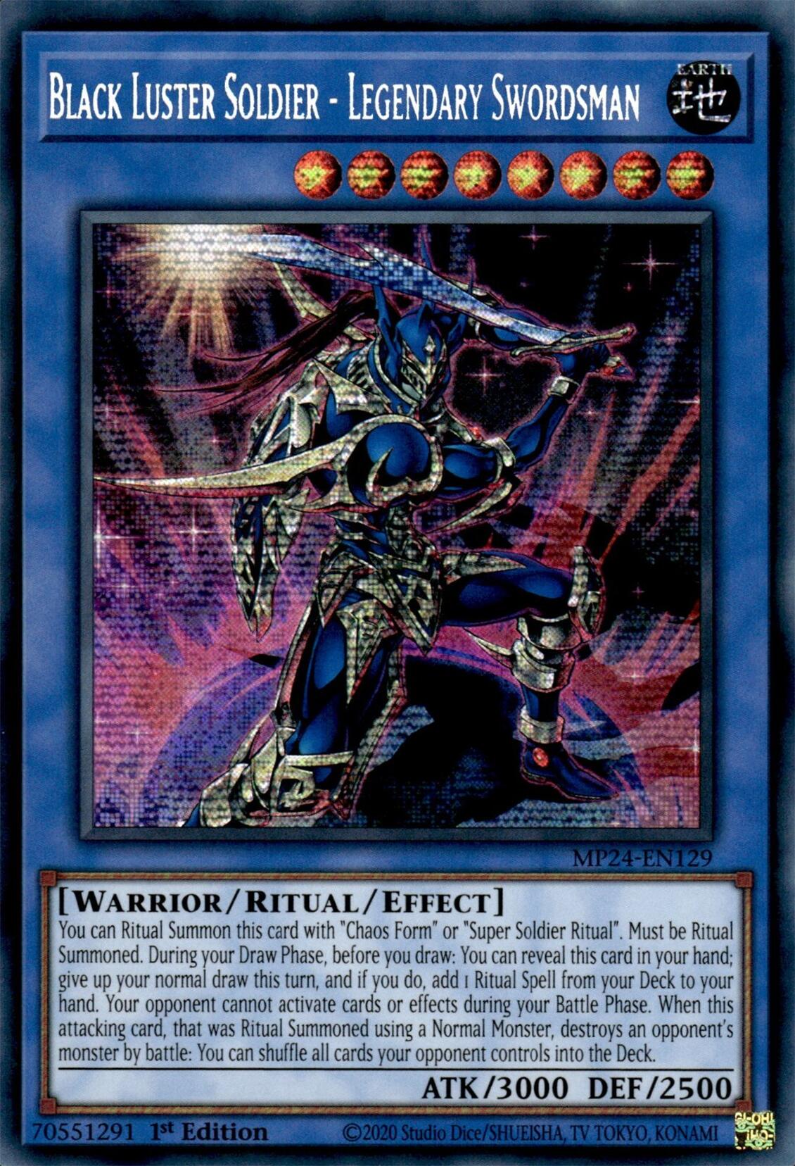 Black Luster Soldier - Legendary Swordsman [MP24-EN129] Prismatic Secret Rare | Good Games Adelaide SA