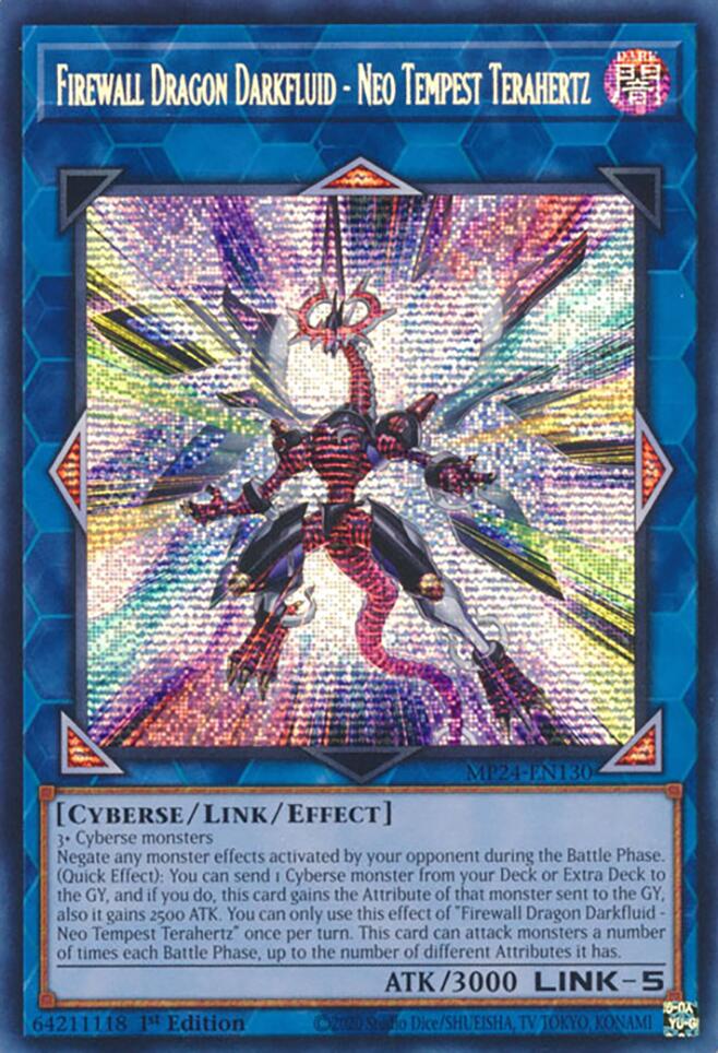 Firewall Dragon Darkfluid - Neo Tempest Terahertz [MP24-EN130] Prismatic Secret Rare | Good Games Adelaide SA