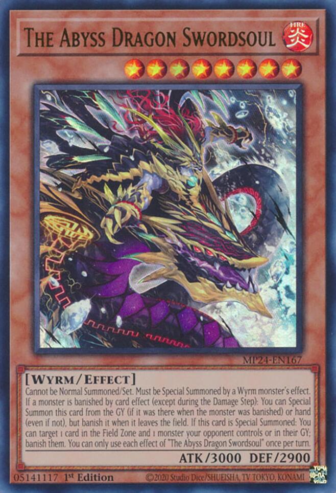The Abyss Dragon Swordsoul [MP24-EN167] Ultra Rare | Good Games Adelaide SA