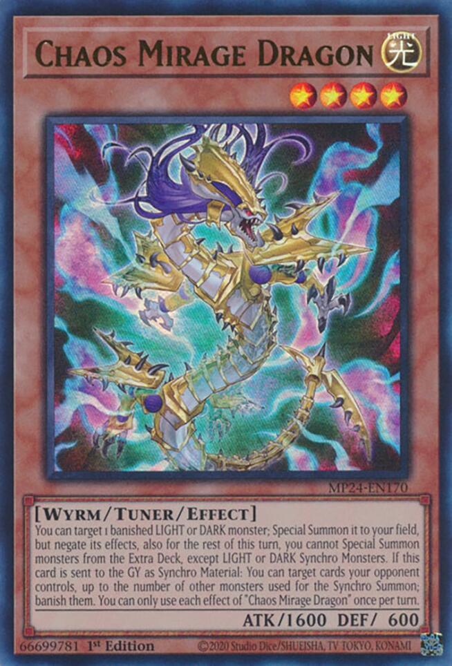Chaos Mirage Dragon [MP24-EN170] Ultra Rare | Good Games Adelaide SA