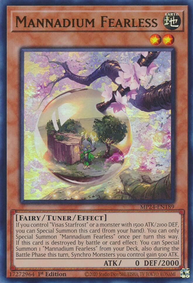 Mannadium Fearless [MP24-EN189] Ultra Rare | Good Games Adelaide SA