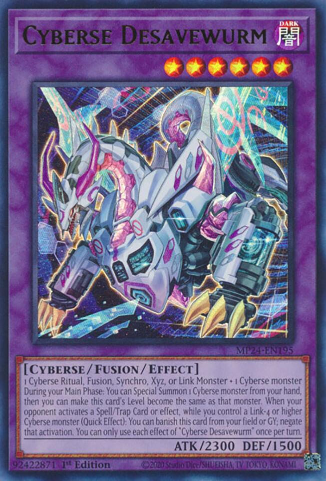 Cyberse Desavewurm [MP24-EN195] Ultra Rare | Good Games Adelaide SA