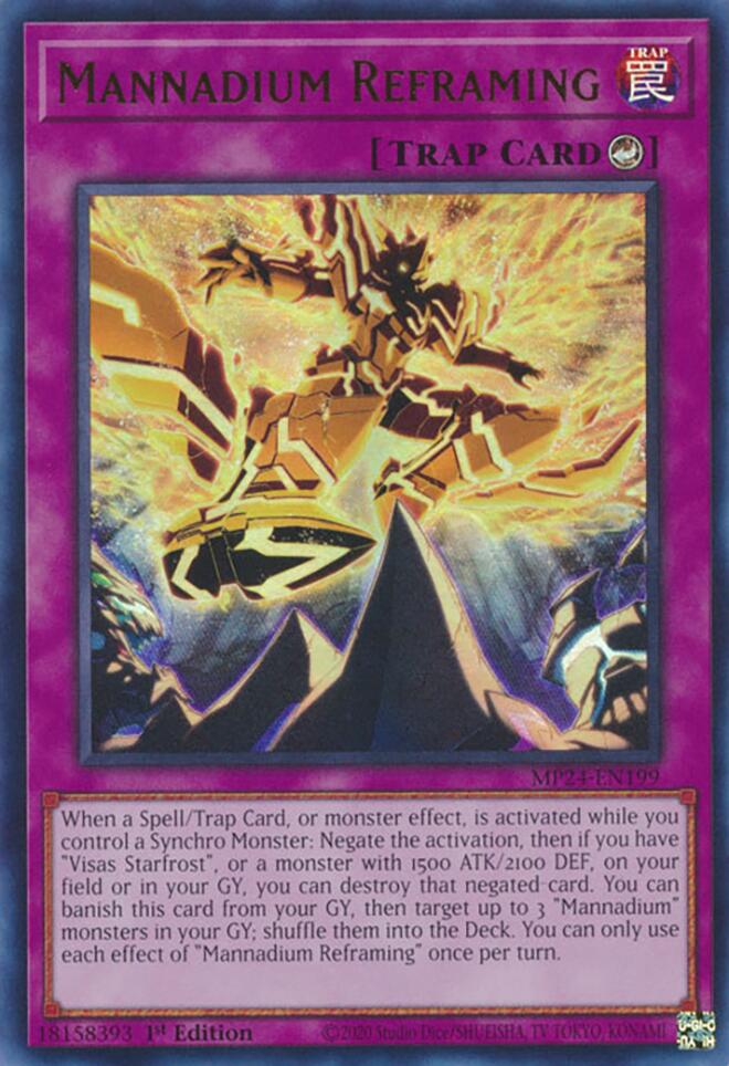 Mannadium Reframing [MP24-EN199] Ultra Rare | Good Games Adelaide SA
