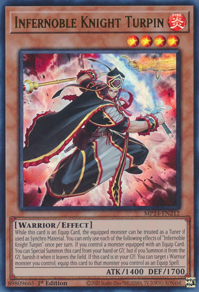 Infernoble Knight Turpin [MP24-EN212] Ultra Rare | Good Games Adelaide SA