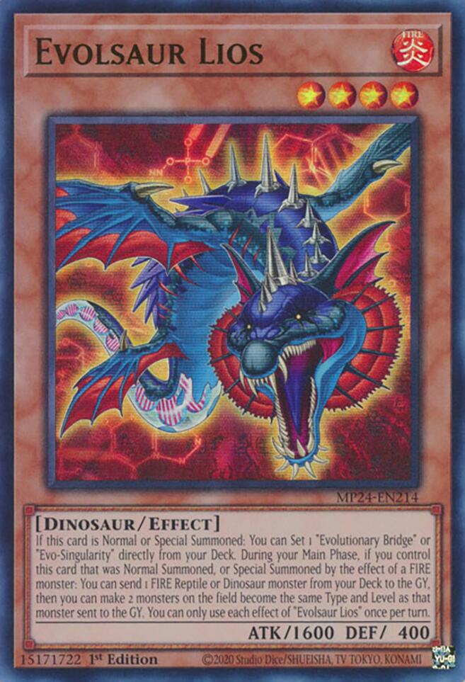 Evolsaur Lios [MP24-EN214] Ultra Rare | Good Games Adelaide SA