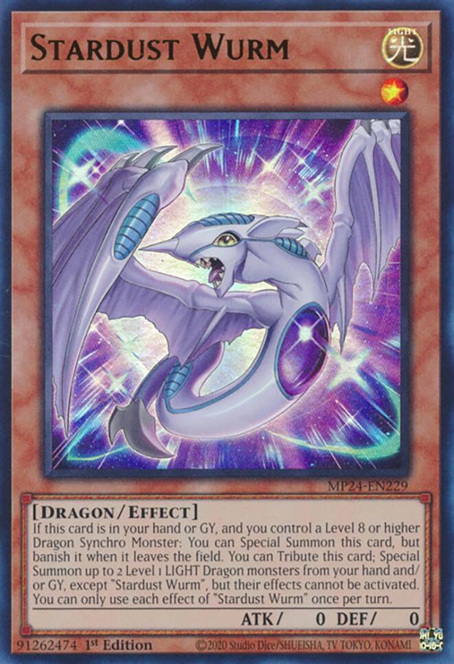 Stardust Wurm [MP24-EN229] Ultra Rare | Good Games Adelaide SA
