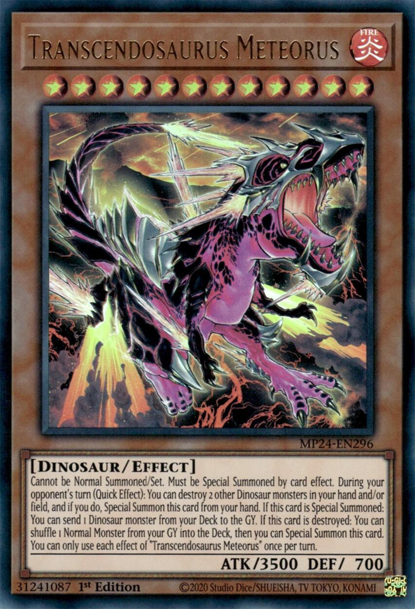 Transcendosaurus Meteorus [MP24-EN296] Ultra Rare | Good Games Adelaide SA
