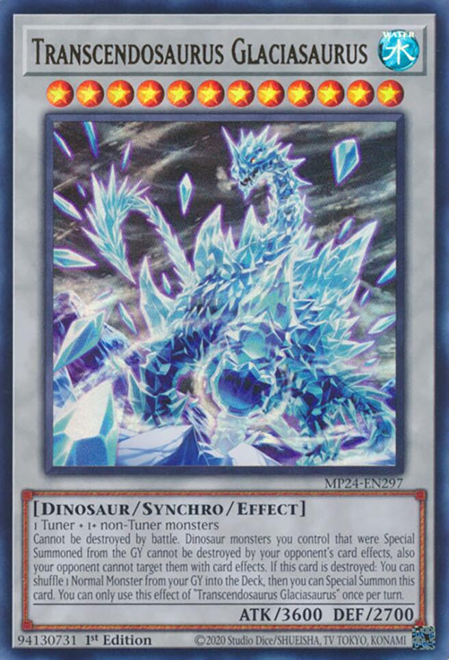 Transcendosaurus Glaciasaurus [MP24-EN297] Ultra Rare | Good Games Adelaide SA