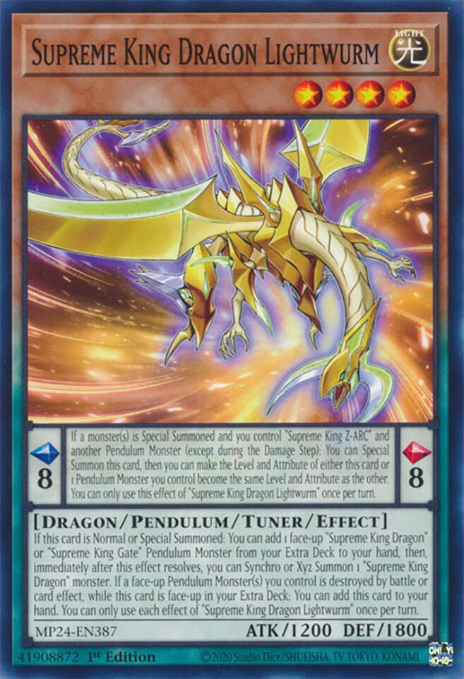 Supreme King Dragon Lightwurm [MP24-EN387] Common | Good Games Adelaide SA