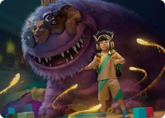 Toby, Beastie Befriender Art Card [Duskmourn: House of Horror Art Series] | Good Games Adelaide SA