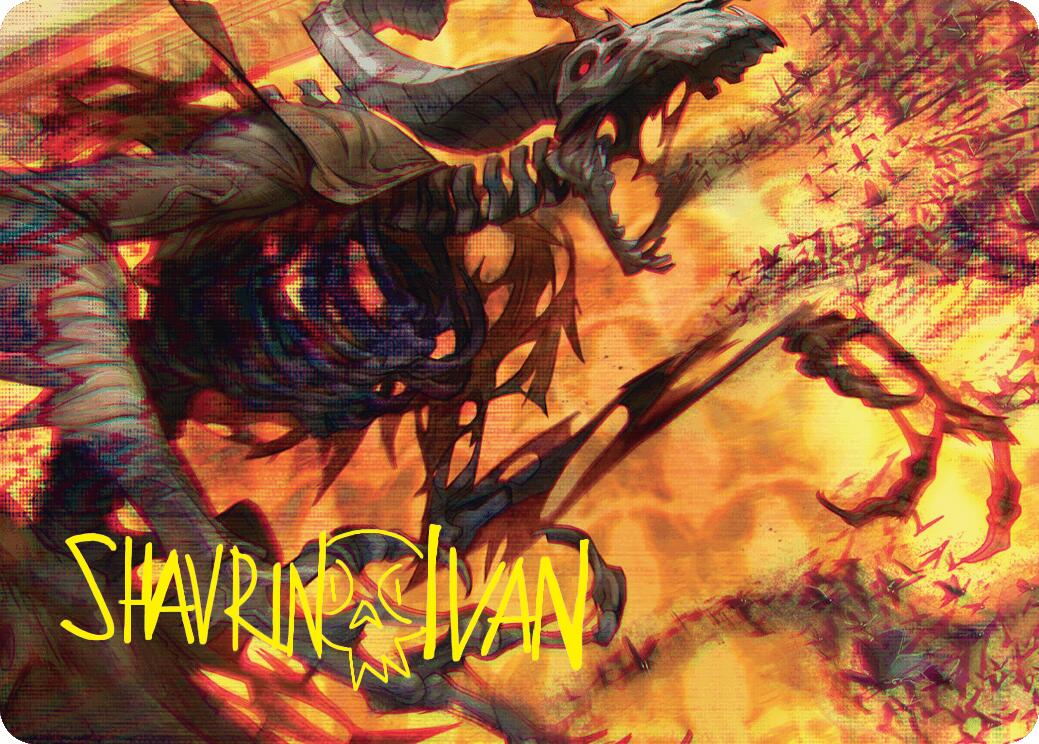 Unwanted Remake Art Card (Gold-Stamped Signature) [Duskmourn: House of Horror Art Series] | Good Games Adelaide SA